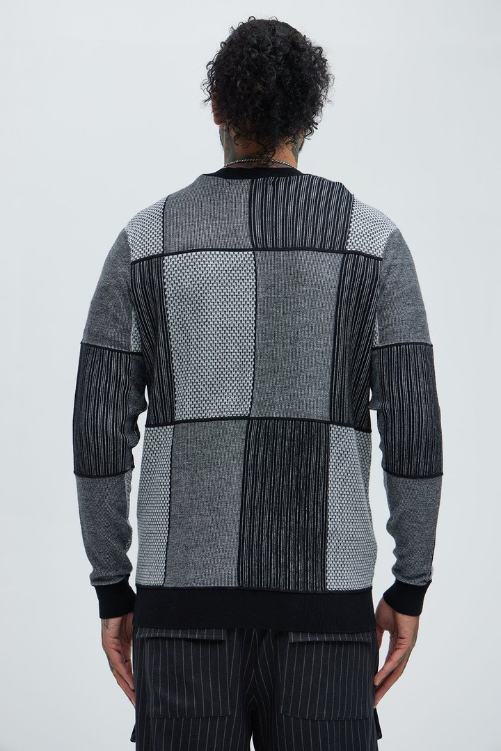 Better And Better Crewneck Sweater - Black/combo