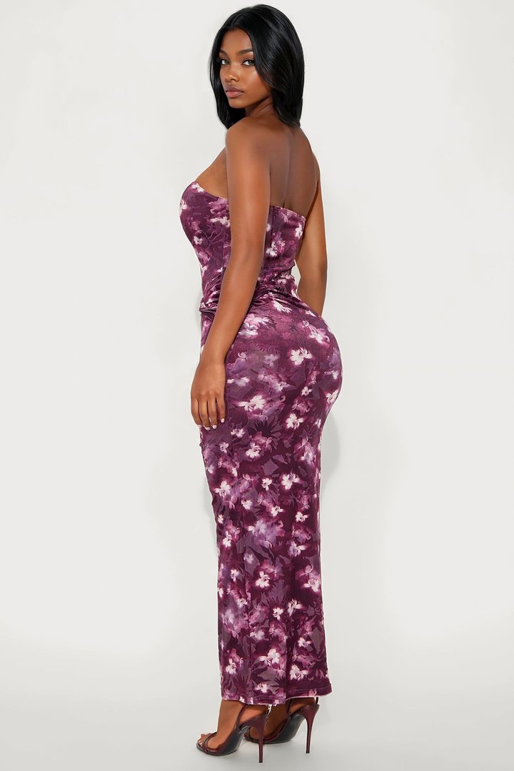 Princess Protocol Velvet Corset Gown - Purple/combo
