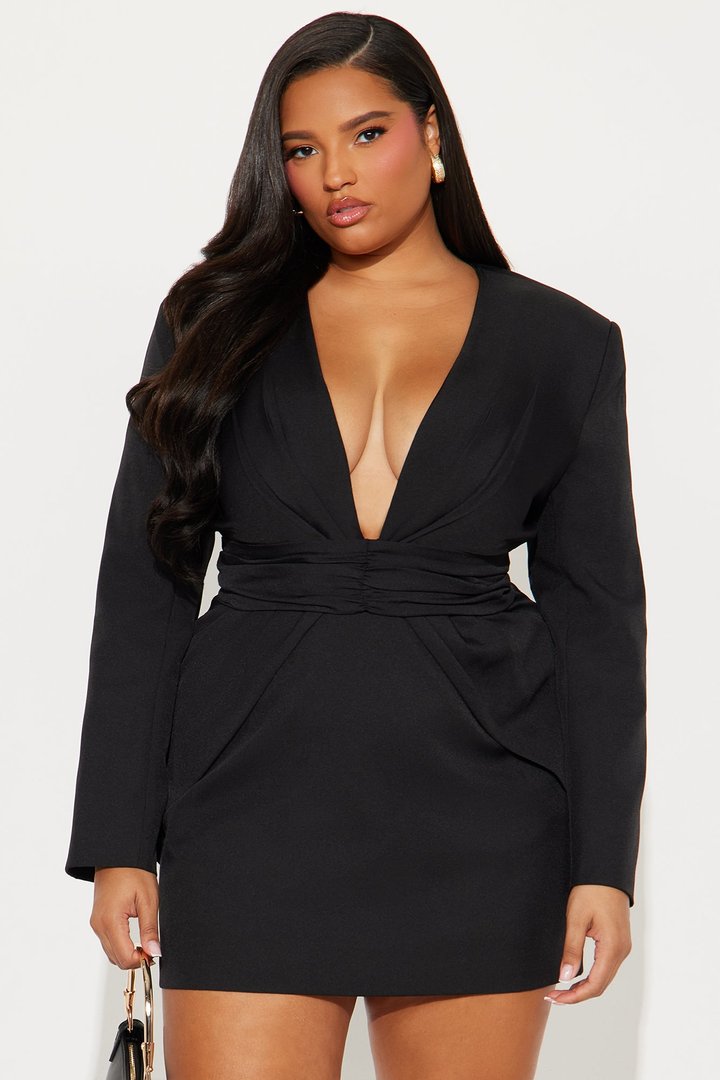 Legally Fine Mini Dress - Black