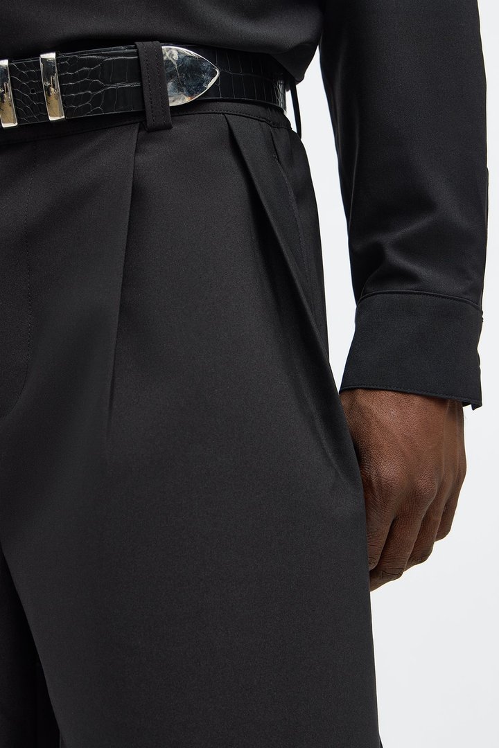 Barrel Bold Flow Trousers - Black