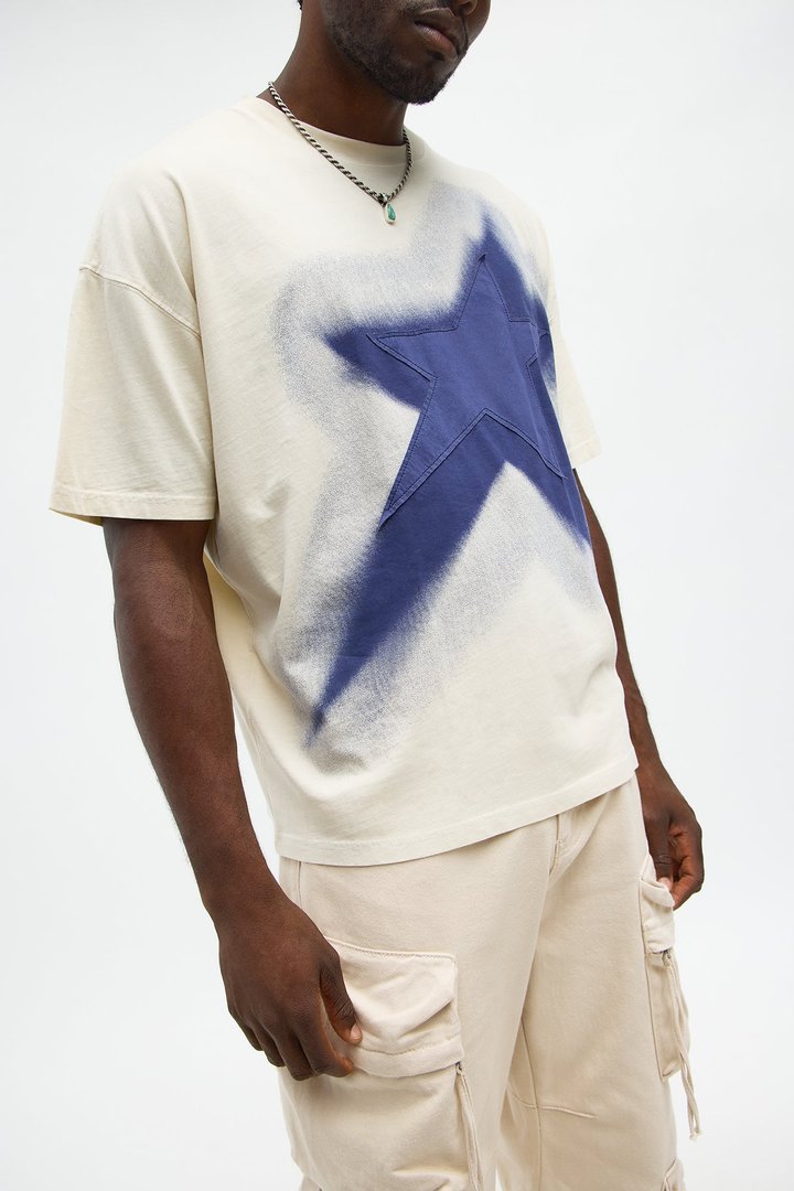 All The Stars Oversized Short Sleeve Tee - Cream