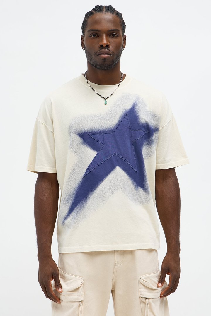 All The Stars Oversized Short Sleeve Tee - Cream