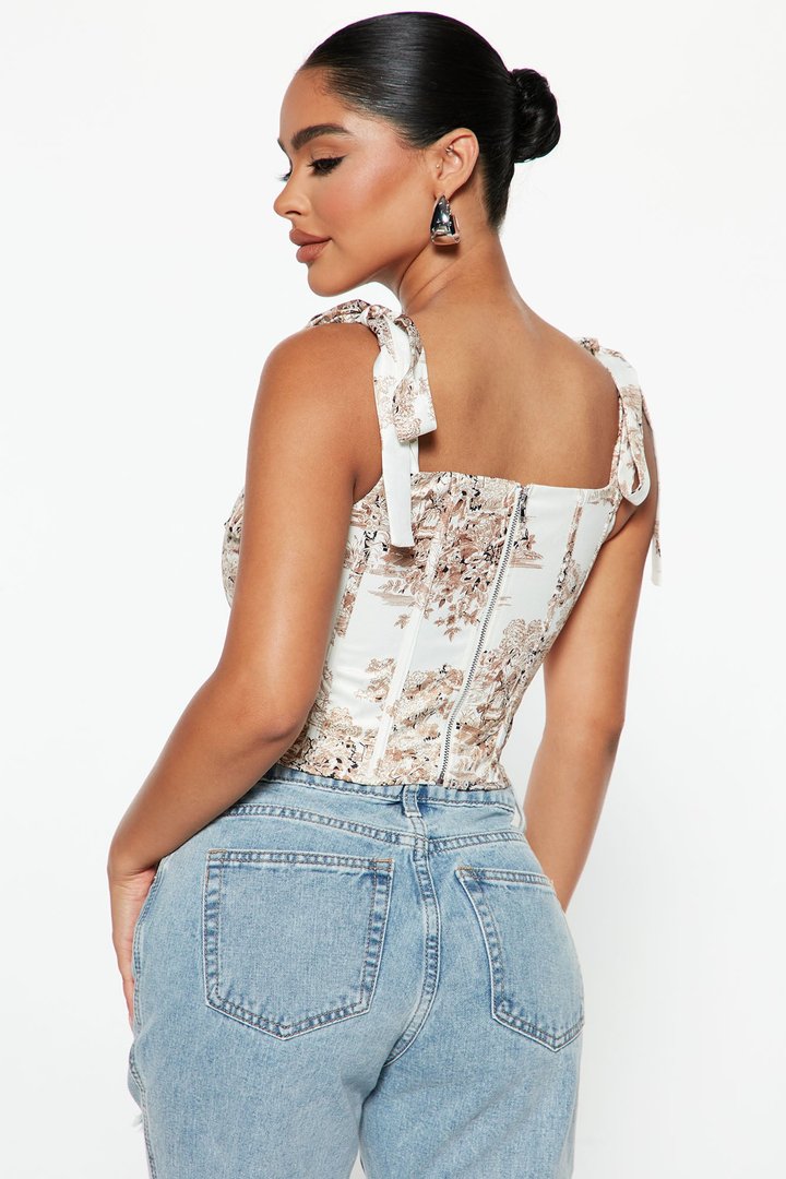Something Special Corset Top - Ivory/combo