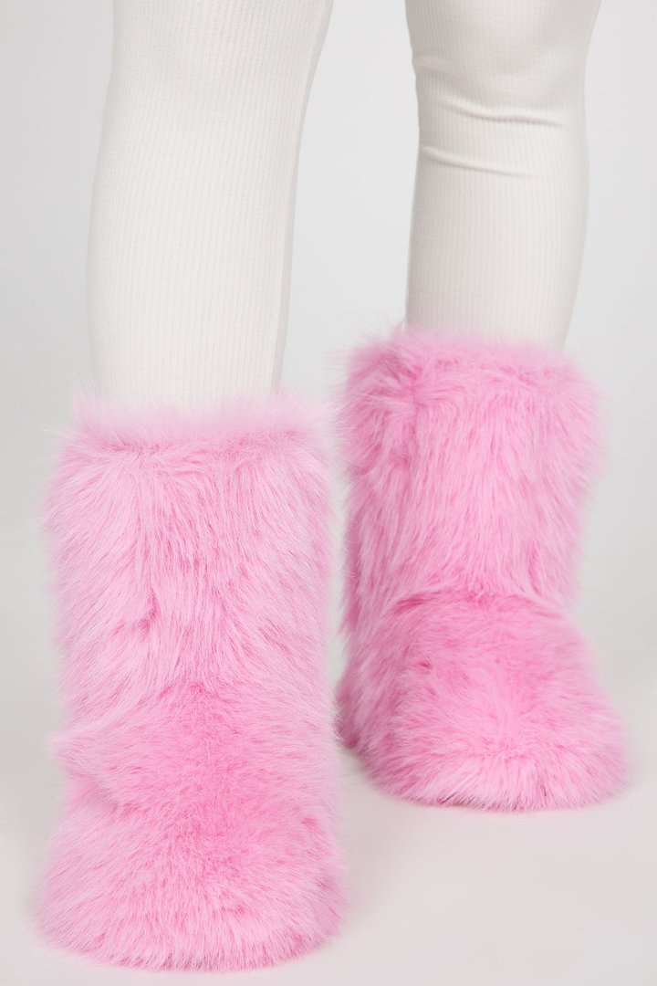 Chilly Days Booties - Pink