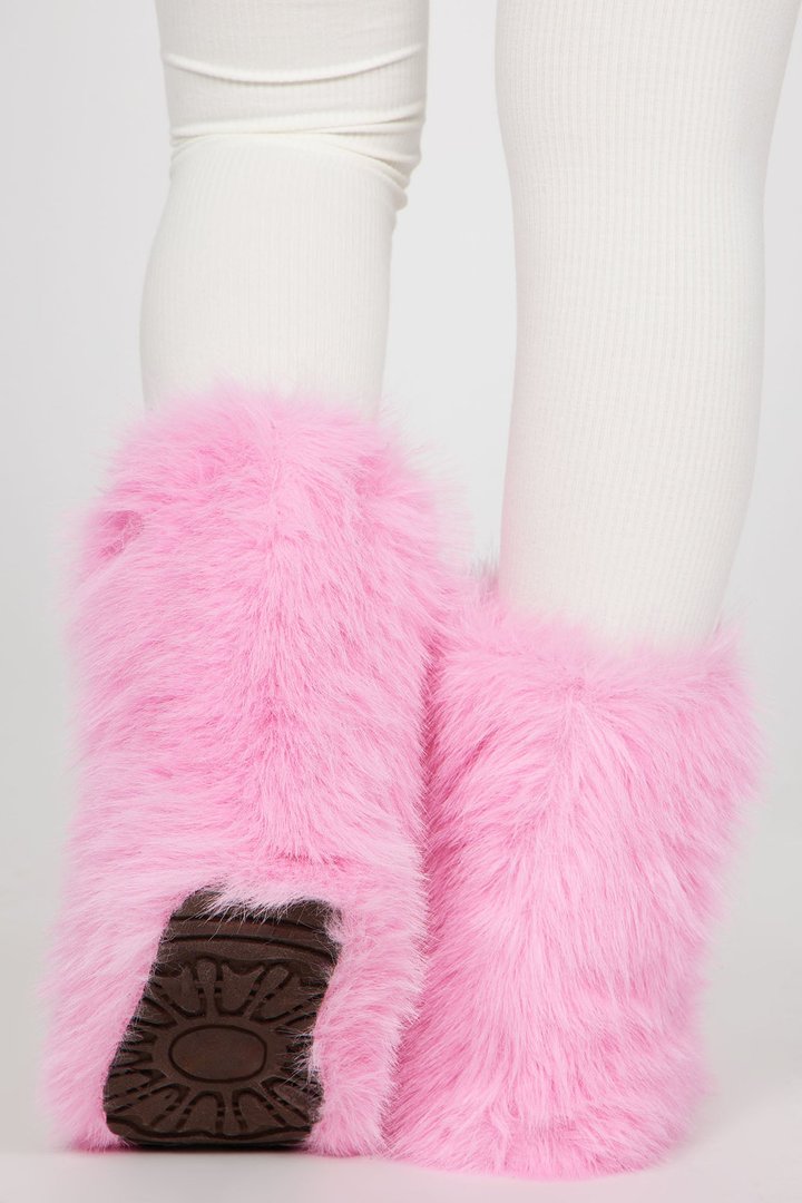 Chilly Days Booties - Pink