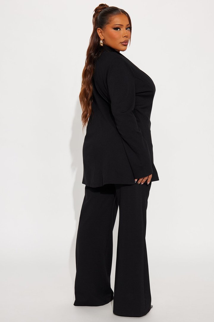 Mindy Blazer Pant Set - Black