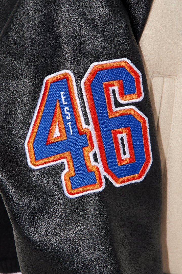 Mini Knicks Jump Shot Bomber Jacket - Black/combo