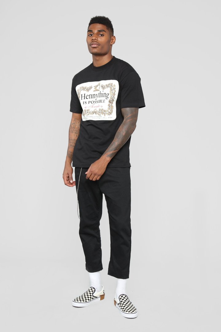 Hennything Is Possible Short Sleeve Crew Tee - Black