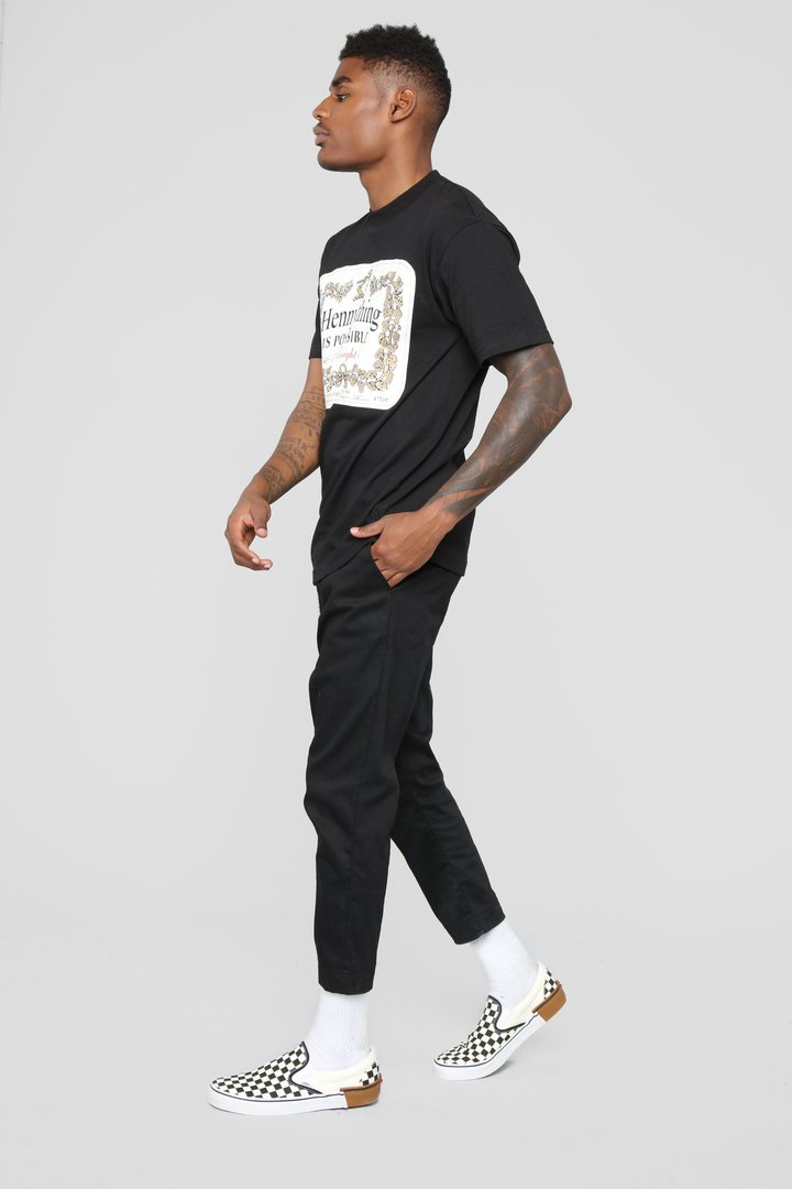 Hennything Is Possible Short Sleeve Crew Tee - Black