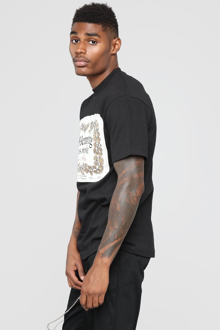 Hennything Is Possible Short Sleeve Crew Tee - Black