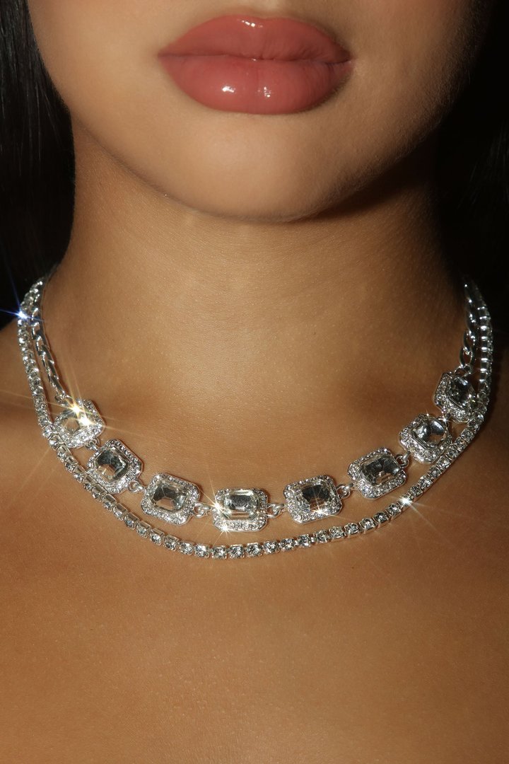 Glistening Necklace - Silver