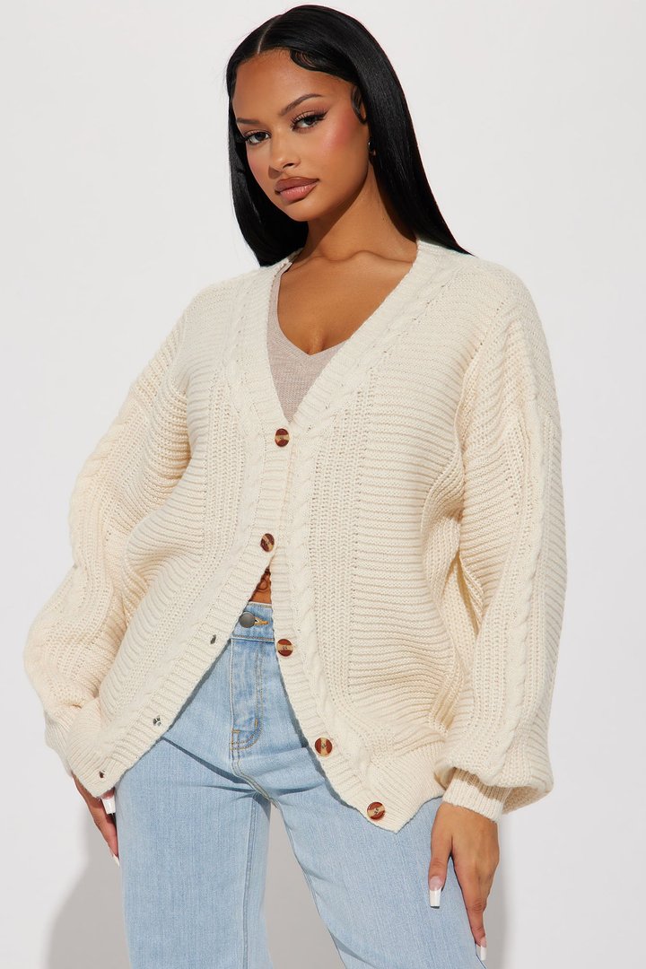 Couch Convo Cardigan - Cream