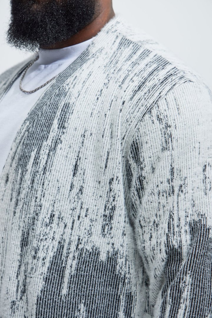 Livin' That Life Mohair Cardigan - Black/combo