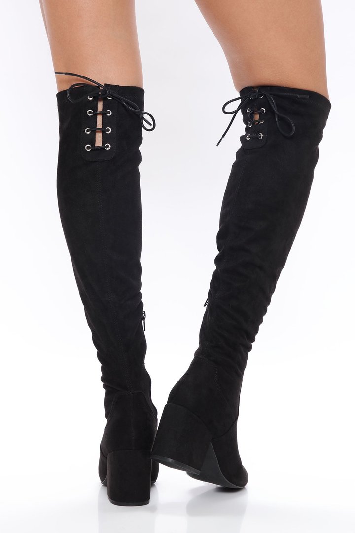 Facts Of Life Heeled Boots - Black