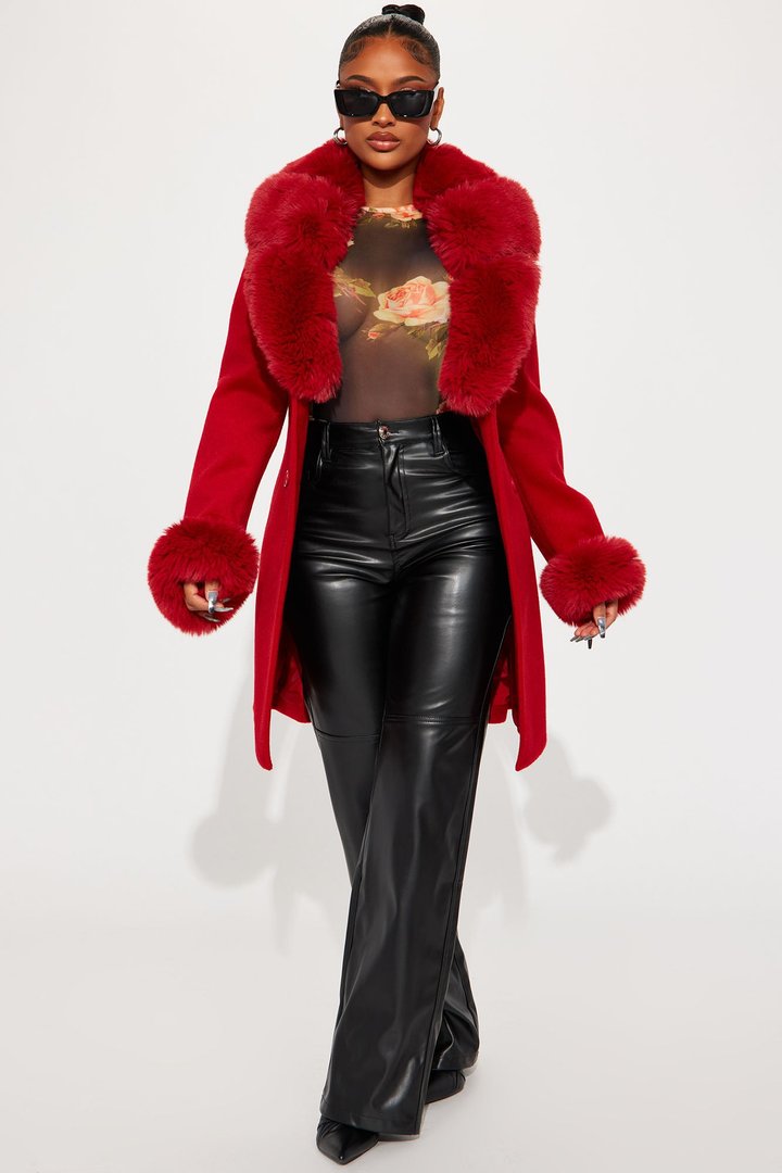 New York Nights Coat - Red