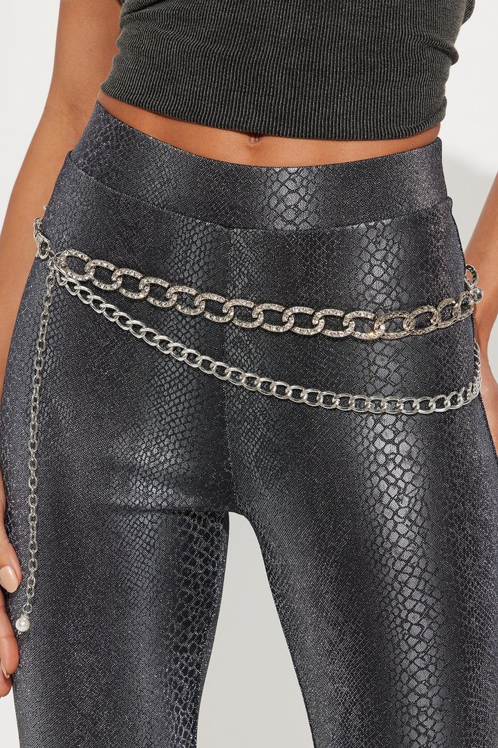 In The Club Chain Belt - Silver