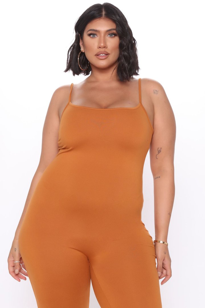 Nova Charmer Jumpsuit Set - Camel