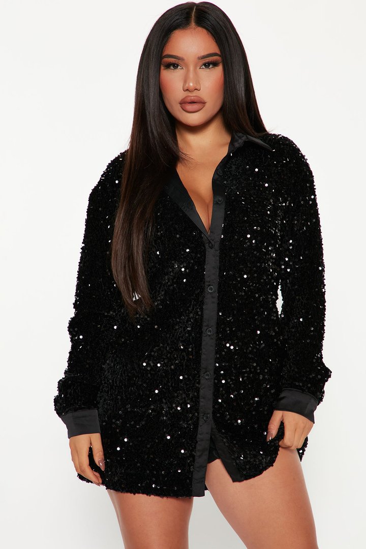 Amalie T-Shirt Mini Dress - Black
