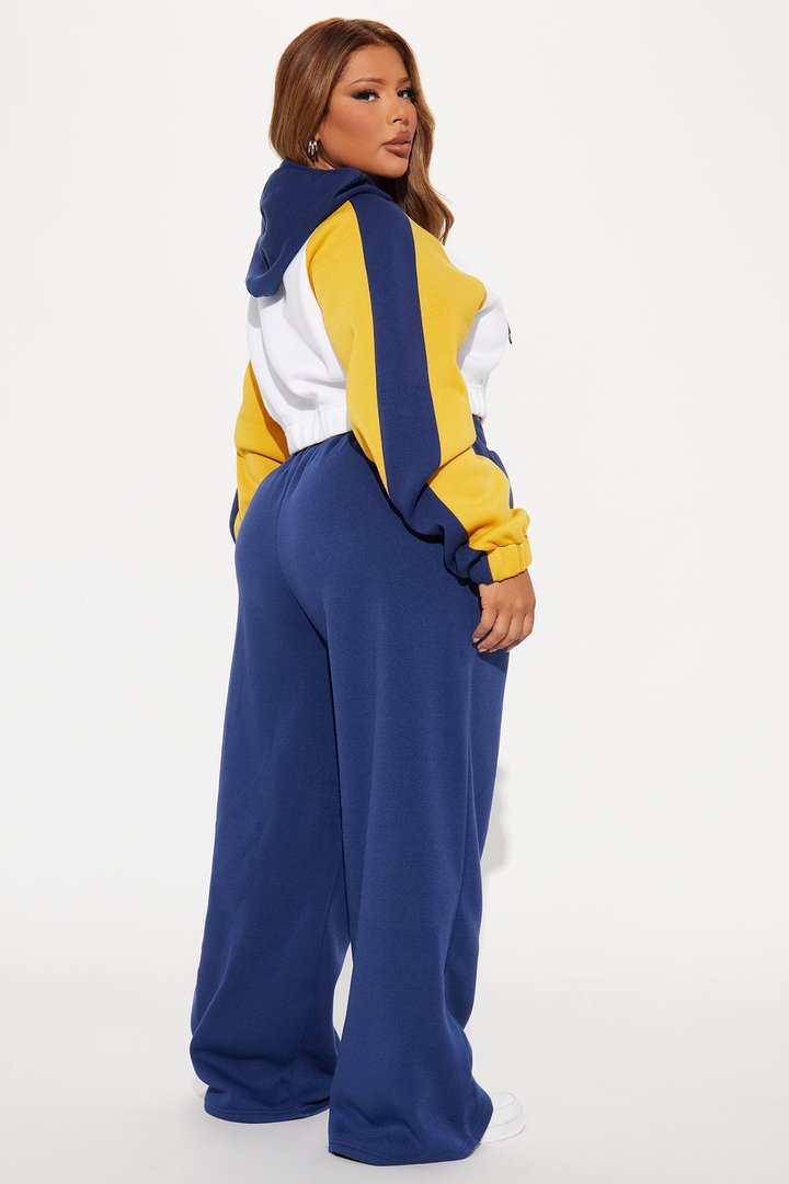 Manhattan Fleece Pant Set - Navy