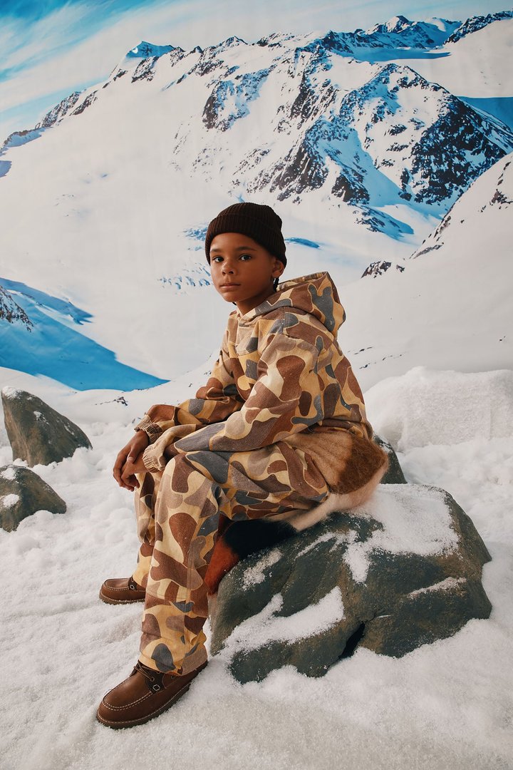 Mini Fearless Vision Hooded Pullover Jacket - Camouflage