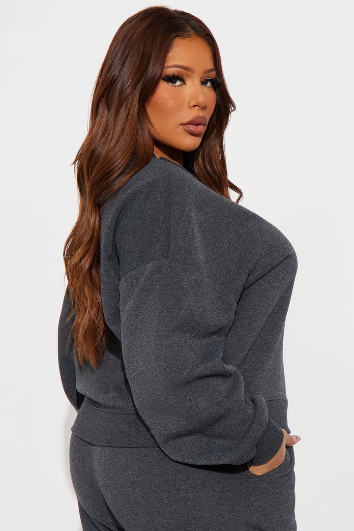 Candice Lounge Crew Neck - Charcoal