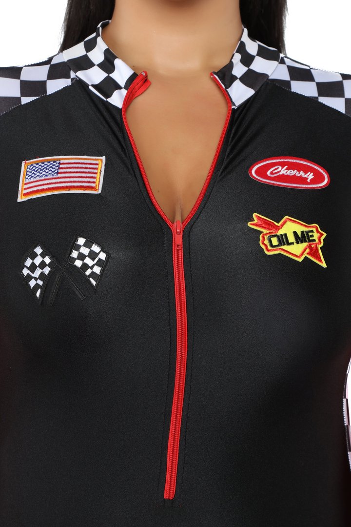 Burning Rubber 3 Piece Costume Set - Black