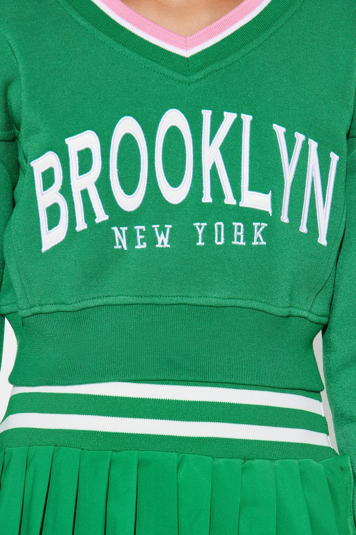 Mini Brooklyn New York Skirt Set - Green/combo