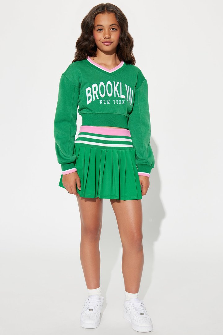 Mini Brooklyn New York Skirt Set - Green/combo