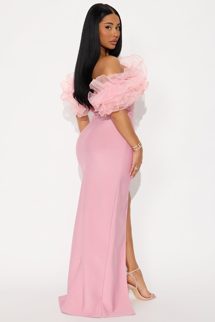 Refined Glam Bandage Gown - Mauve