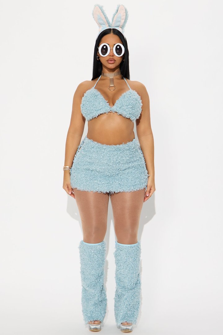 Boo Boo Monster 6 Piece Faux Fur Halloween Costume - Blue