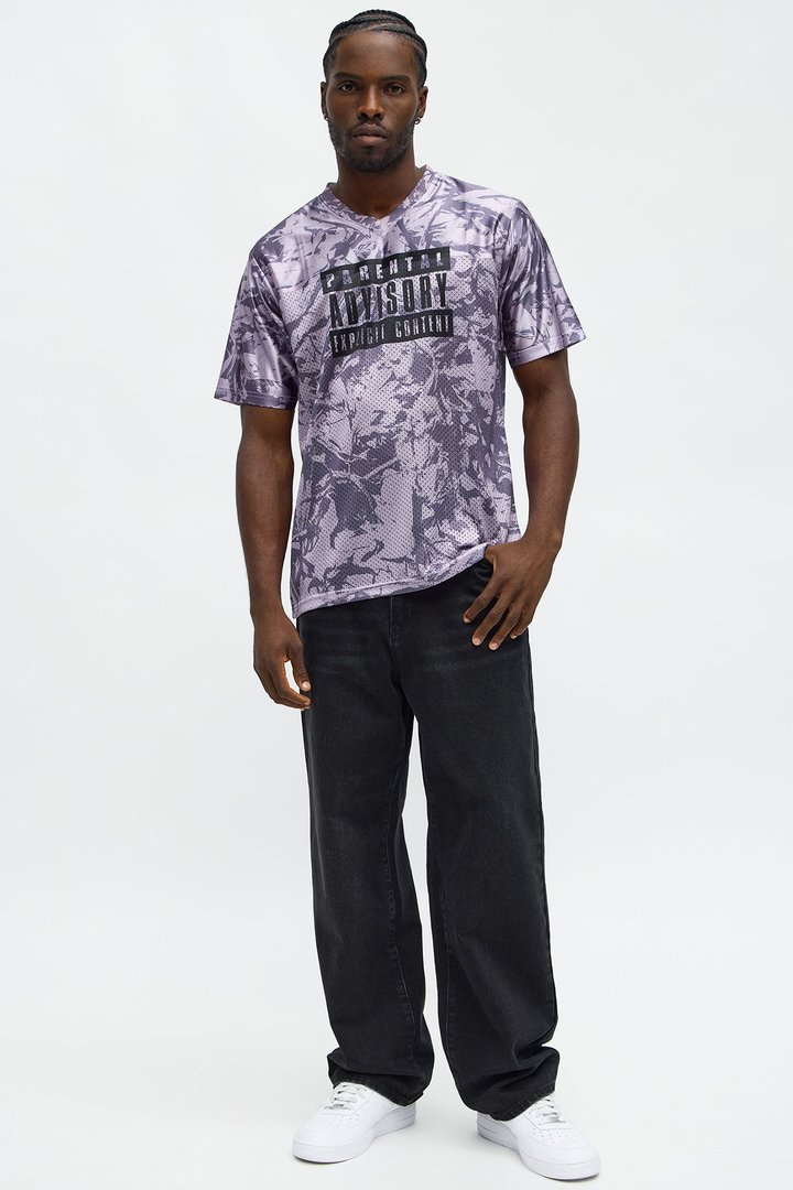 Parental Advisory Tree Camo Mesh Jersey - Grey