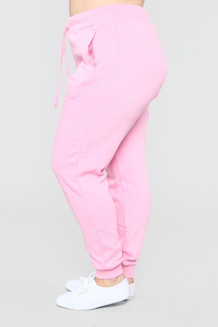 Stole Your Boyfriend's Oversized Jogger - Pink
