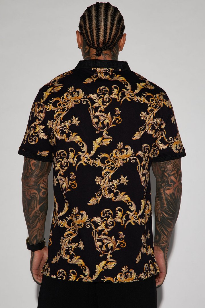 Ace Short Sleeve Polo - Black