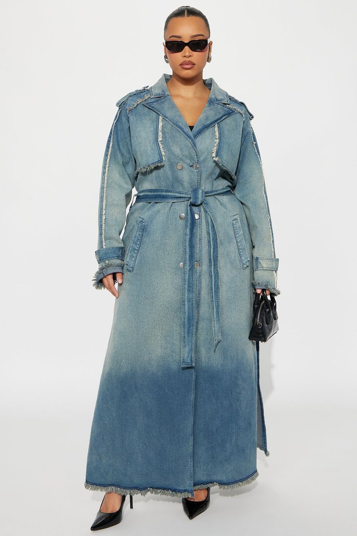 New York Days Denim Coat - Light Wash
