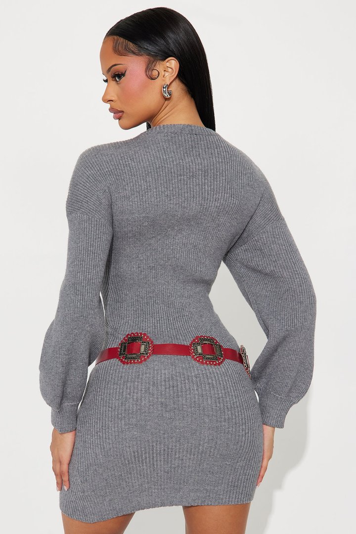 Stone Archive Mini Dress - Grey