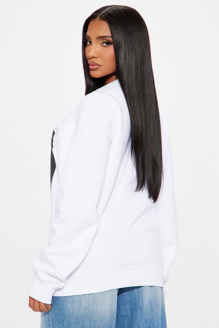 Paid In Full Fleece Crew Sweatshirt - White
