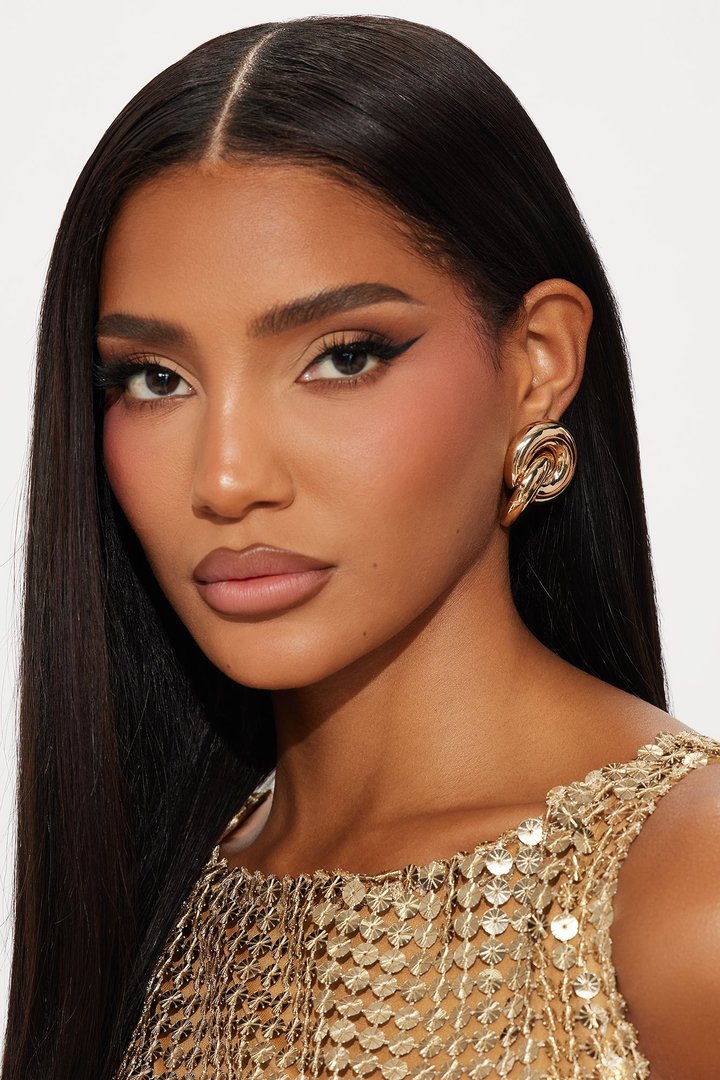 In Flow State Drop Earrings - Gold