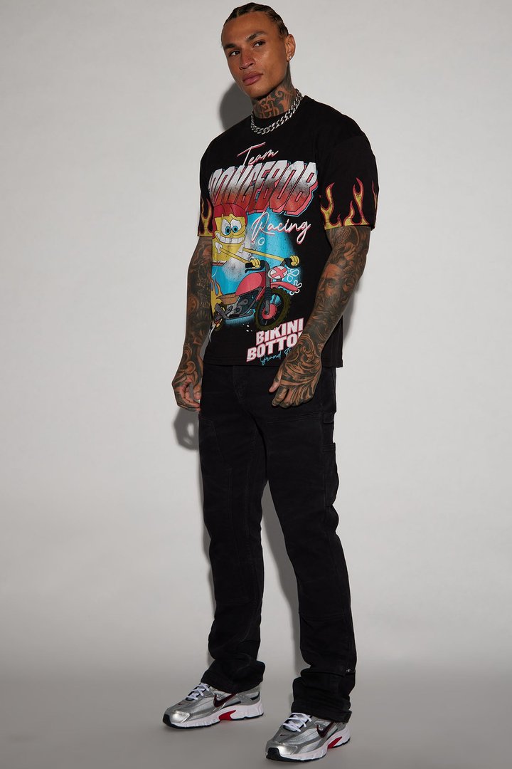 Indestructible Slim Flare Carpenter Pants - BlackWash