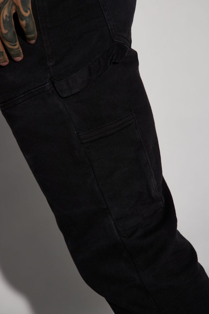 Indestructible Slim Flare Carpenter Pants - BlackWash