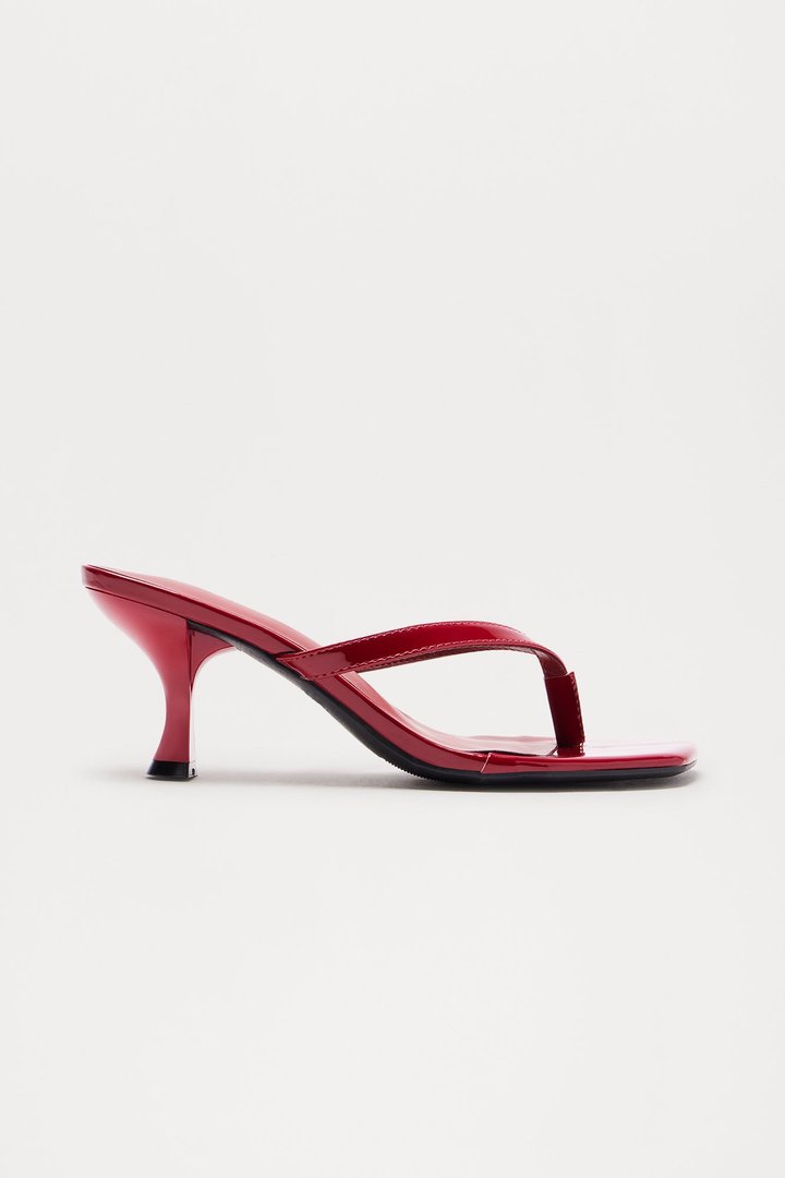 Pool Club Thong Heels - Red