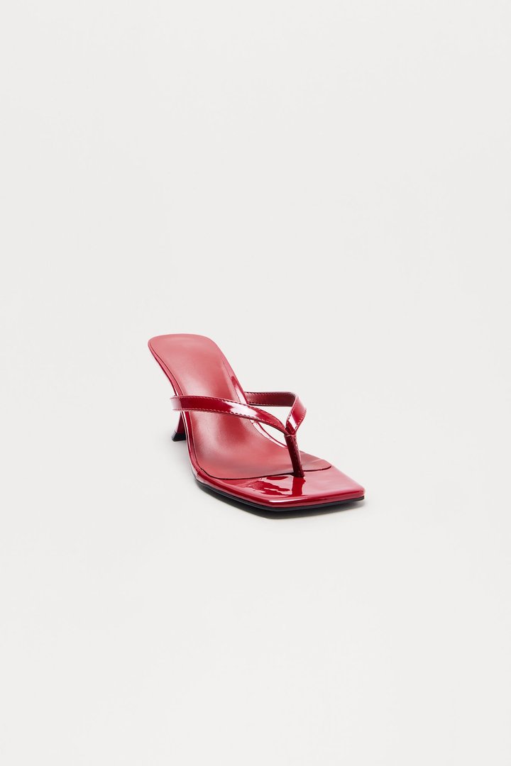 Pool Club Thong Heels - Red