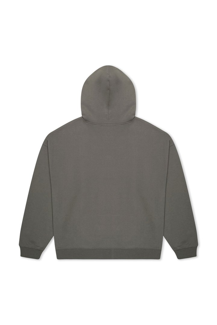 410 Oversized Zip Hoodie - Moss Grey