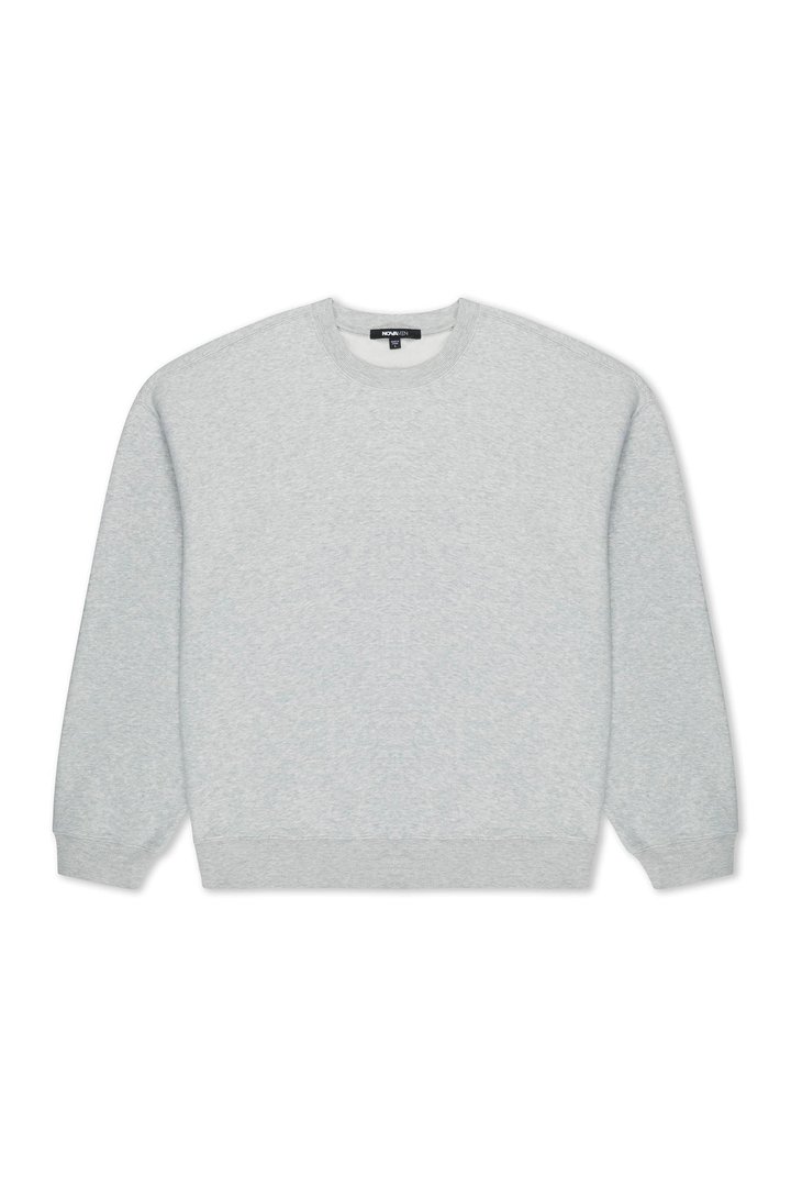 410 Oversized Crewneck - Heather Grey