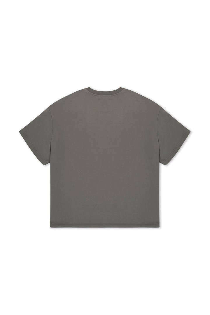 410 Oversized Fleece Tee - Moss Grey