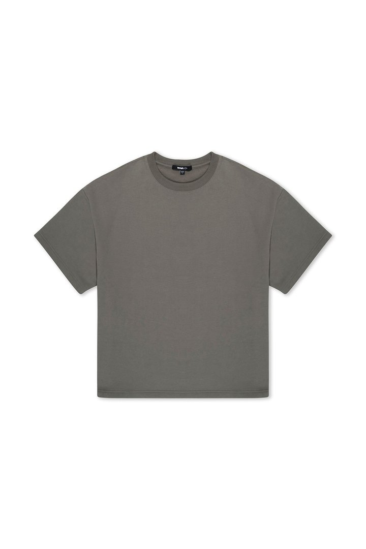 410 Oversized Fleece Tee - Moss Grey