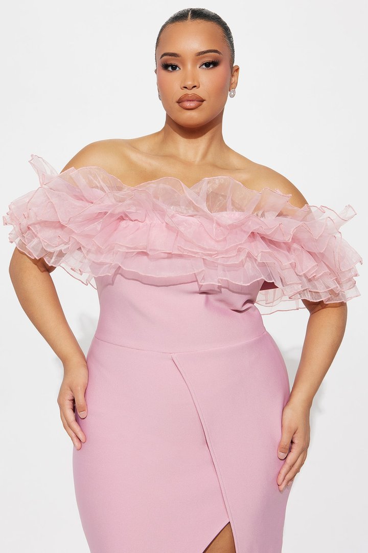 Refined Glam Bandage Gown - Mauve