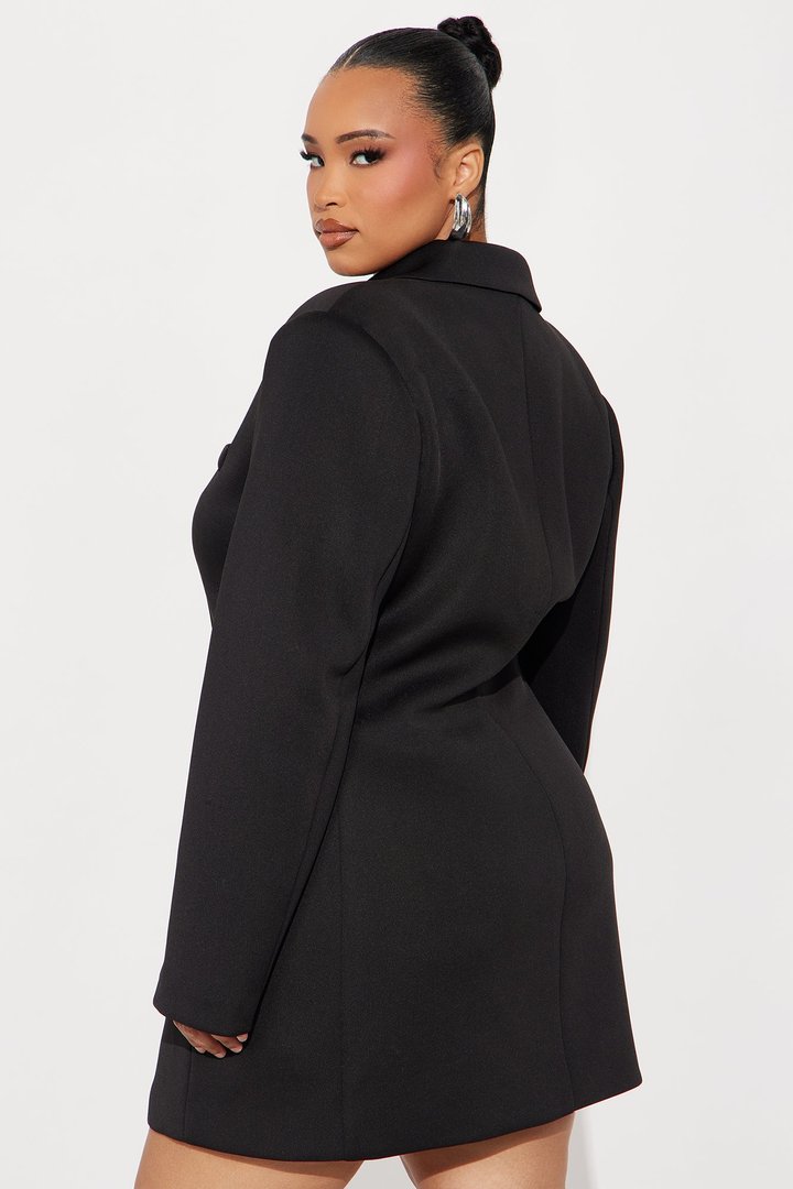 Arbitration Babe Blazer Mini Dress - Black