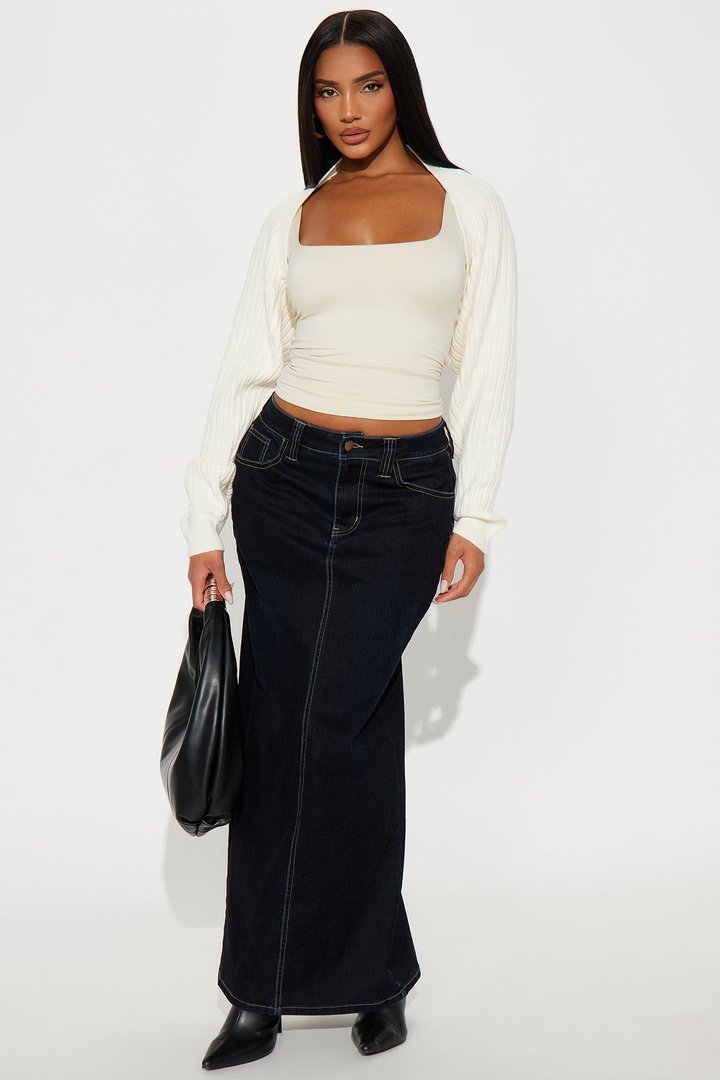 No Promises Bolero Sweater - Cream