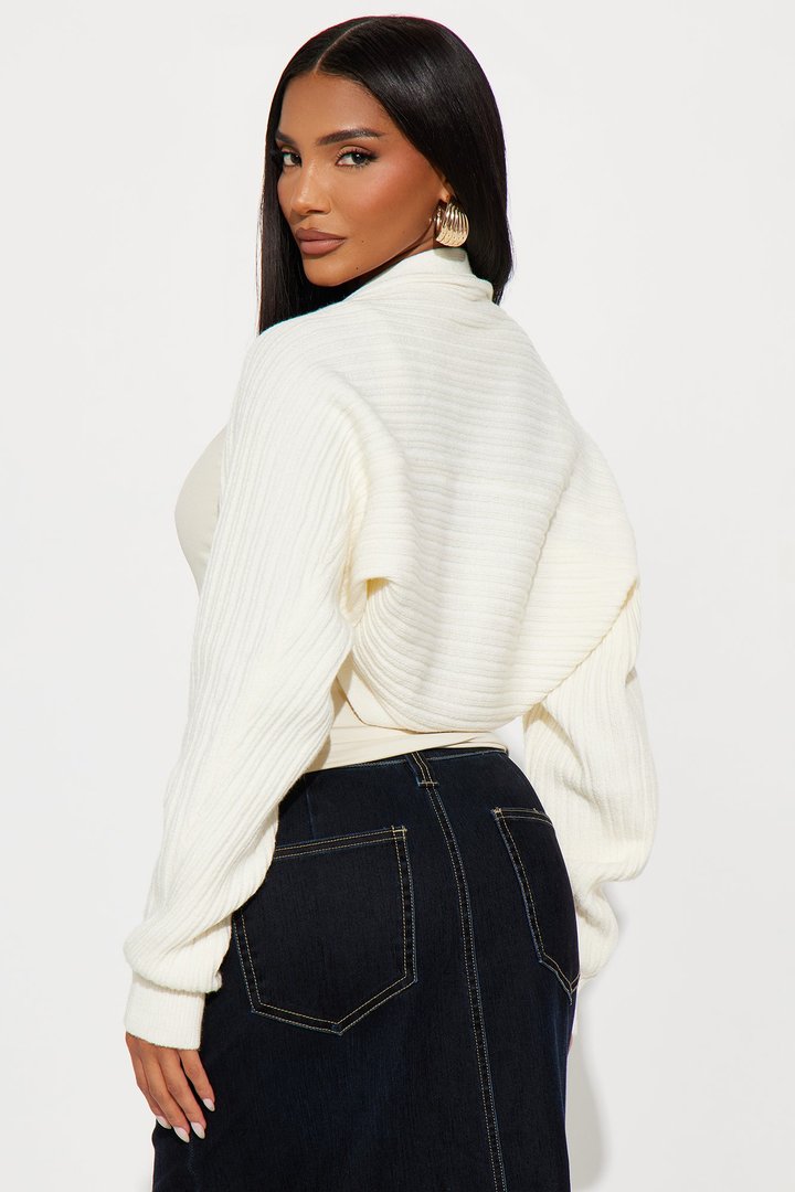 No Promises Bolero Sweater - Cream