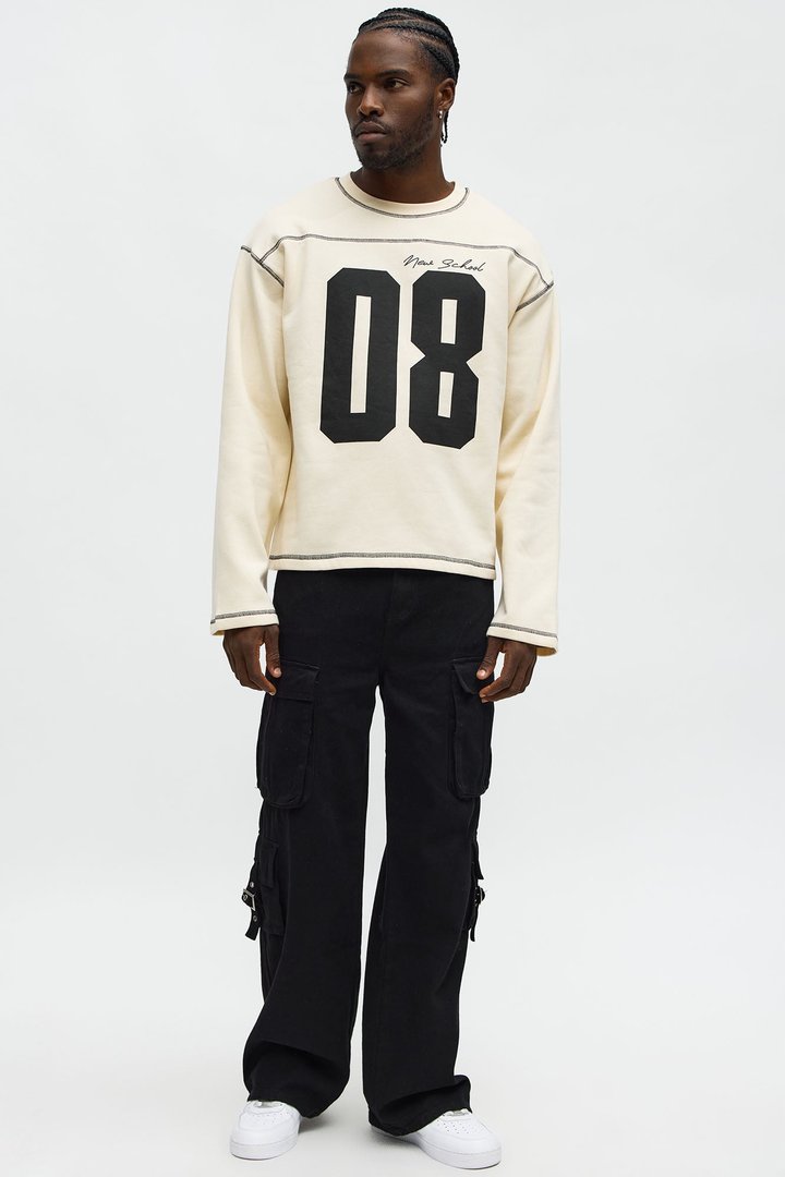 Crazy 8 Crewneck Sweatshirt - Cream
